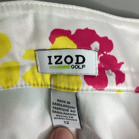 Izod Golf white and floral Skort, size 12 - Picture 4 of 5